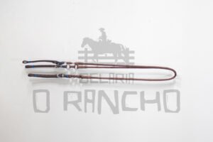 Rédea olheada de couro